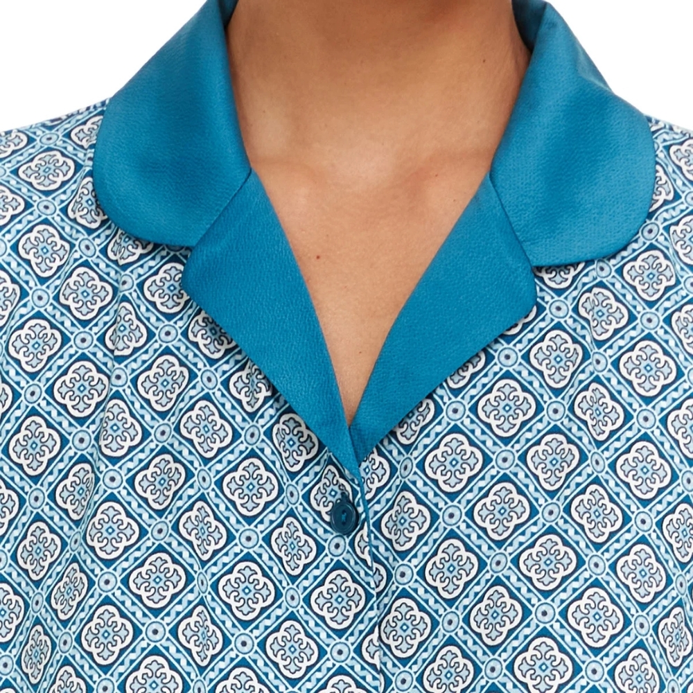 New Flora Nikrooz Ladies' Teal Pajama Set - Picture 5 of 12